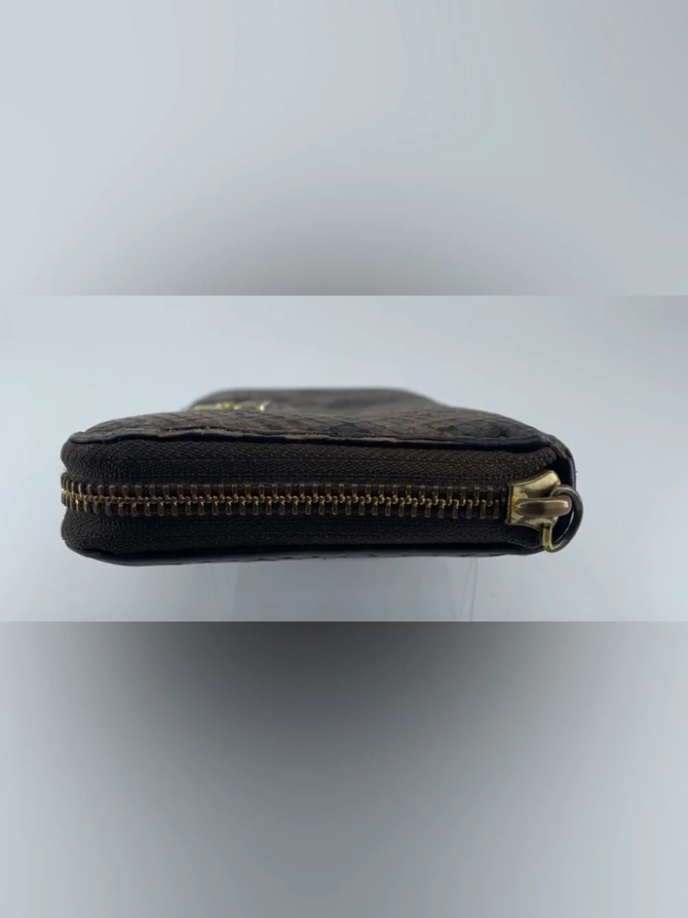 Coach Embossed Python/Snakeskin Leather Wallet